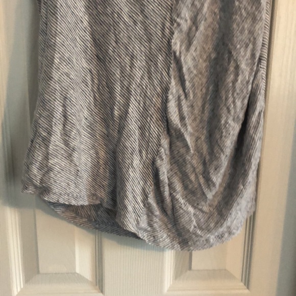 Antibes Blanc 100% Linen Coastal Striped Tank Top - Picture 7 of 8